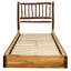 Lit traditionnel à bûches en bois d'hickory Fireide Lodge - très grand espresso-1098538016-1313163715