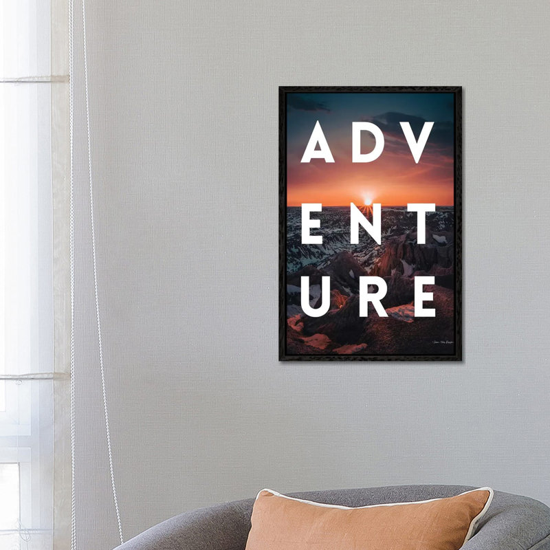 Adventure Landscape by Seven Trees Design - Gallery-Wrapped Canvas Giclée on Canvas, 66.04 cm H x 45.72 cm W, Black Framed
