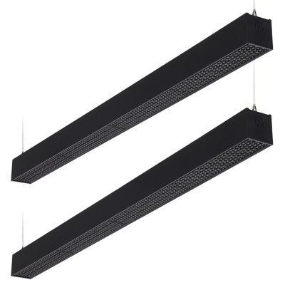 4FT 40W 3CCT Dimmable Anti-Glare Honeycomb Linear Light, 3000K/4000K/5000K Selectable