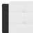 vidaXL Headboard Cushion White and Black-963410899-963410898