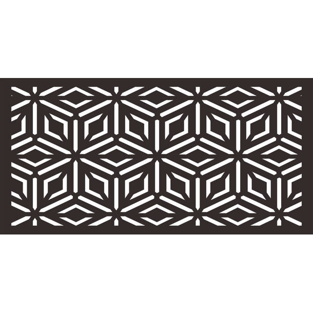 e-Joy 6 ft. H x 4 ft. W Laser Cut Metal Privacy Screen & Reviews | Wayfair