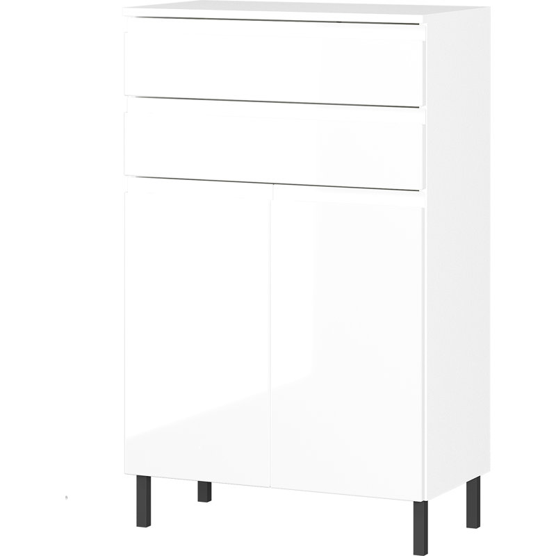 Musson Freestanding Bathroom Cabinet, White