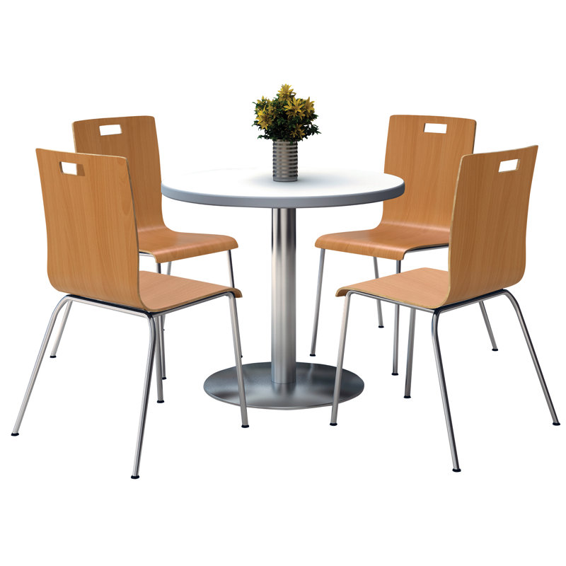 Ensemble de table de salle à manger et de chaises 36 po L, L 36 po x P 36 po, Lin frais, Naturel