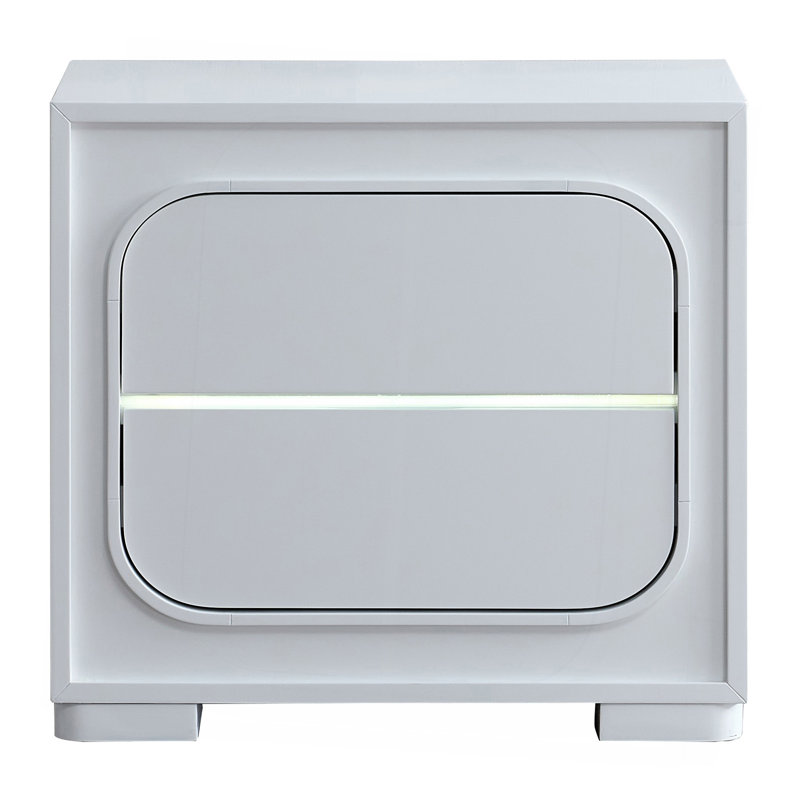 Milan G08590-N NIGHTSTAND , White