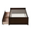 Lit simple avec 2 tiroirs, lit en bois d'hévéa massif-124666263