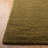 Moreau Hand Loomed Wool/Cotton Solid Color Rug in Green-29161236