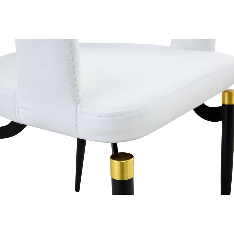 Chaise de salle à manger Dixfield Modern, Blanc, 2