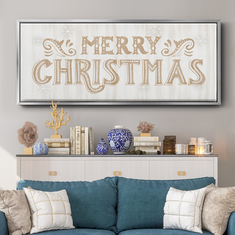 Merry Christmas- Framed Canvas