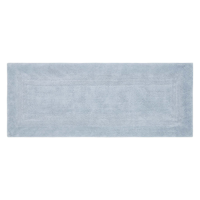 Jessica Ebern Designs Home Jessica Ring Spun Cotton Bath, Single - 24" L x 60" W, Light Blue
