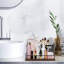 Rangement pour coiffeurs, coiffeuse de comptoir de bain, plateaux de salle de bain pour les cheveux, maquillage (bois-noir)