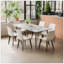 Chaises de salle à manger 2 pièces, chaises de cuisine et de salle à manger modernes, siège rembourré en similicuir et pieds robustes en métal-1041519376-1041519379