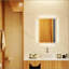 Miroir mural intelligent à DEL avec contrôle tactile et éclairage réglable pour un décor de meuble-lavabo moderne
