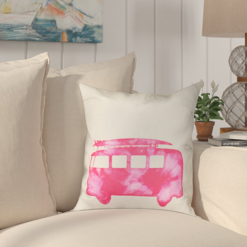 Coussin Willems, H 18 po x l 18 po, Rose