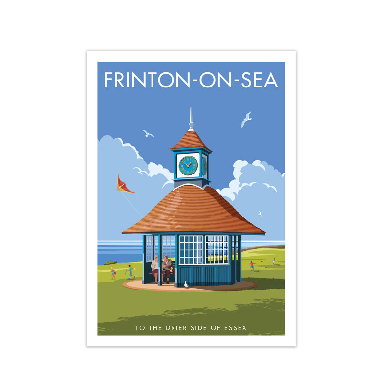 Frinton Clock by Stephen Millership - Print, 42 cm H x 29.7 cm W x 1 cm D, No Frame