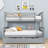 Baccus Twin Over Full Bunk Bed with Built-In Ladder , Trundle Bed Included-757004925