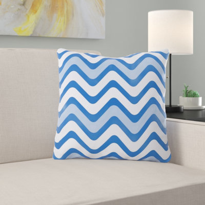 Coussin de jeté ondulations
