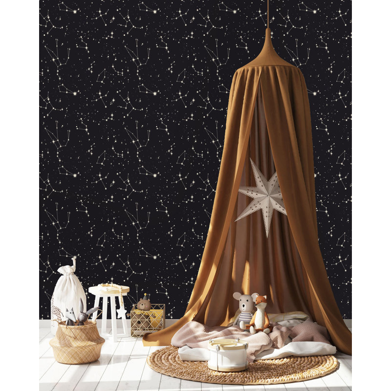 Star Constellation Peel And Stick Wallpaper, 10.42" L x 25" W
