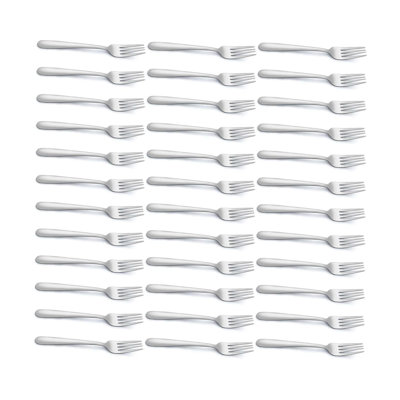 Didadi Stainless Steel Forks Silverware, 36-piece Dinner Forks Set (8 Inch), Mirror Polished Fork Set, Small Forks For Home, Kitchen, Restaurant, Dishwasher Safe