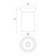 Tabitha Single Light Glass Flush Mount