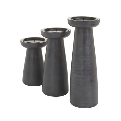 Wood Tabletop Candlestick