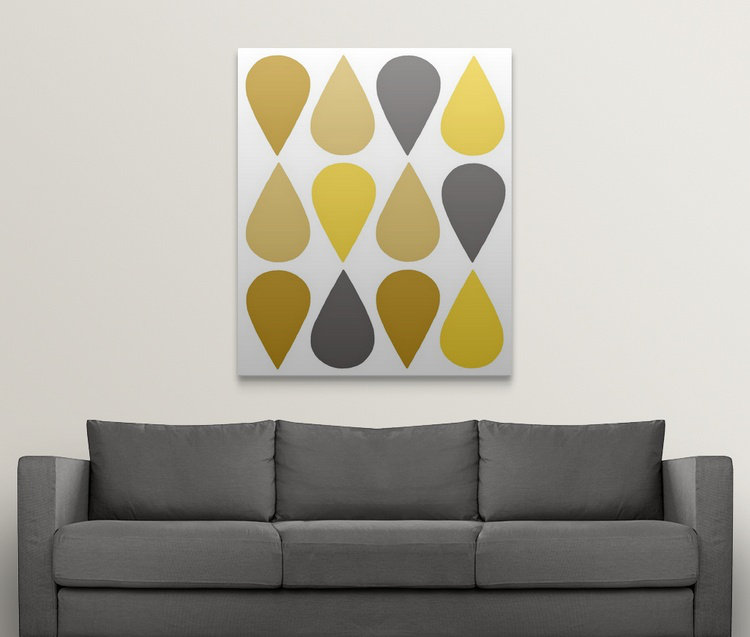 « raindrops iii » chariklia zarris, impression, H 30 po x l 24 po x P 1,25 po, Toile