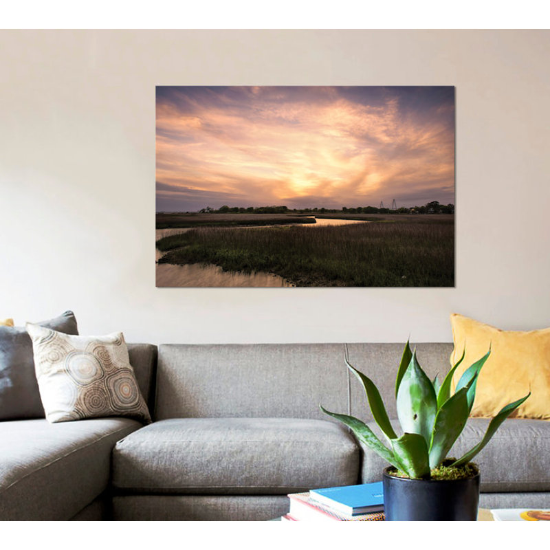 «Low Country Sunset I» par Danny Head, reproduction de photo sur toile tendue, H 12 po x l 18 po x P 1,5 po
