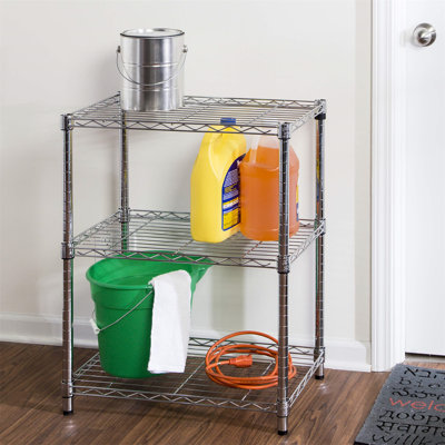 Nikkia 24'' W Metal Wall Mounted Shelving Unit