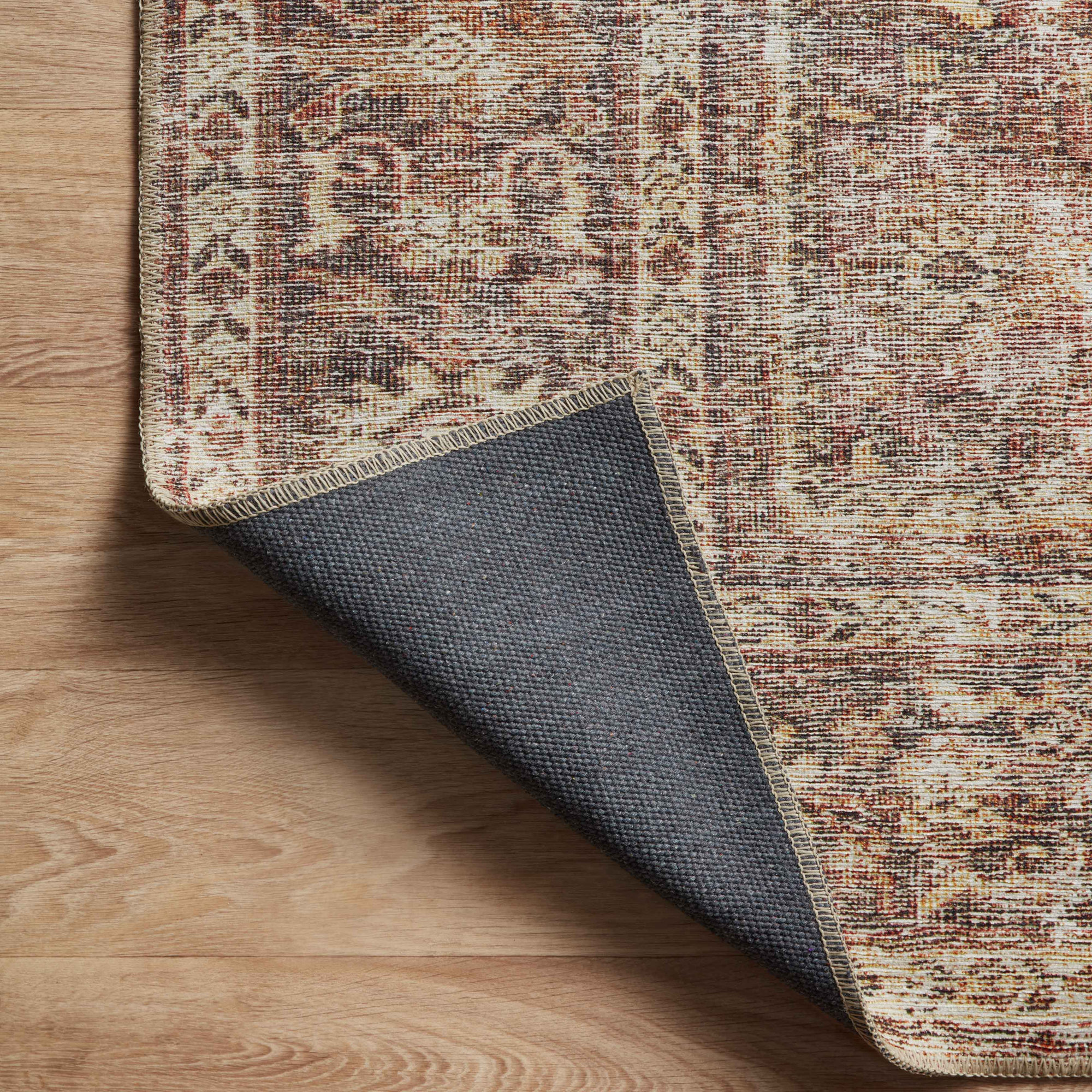 Georgie Oriental Bordeaux/Antique Area Rug, Rectangle 2'3" x 3'9"