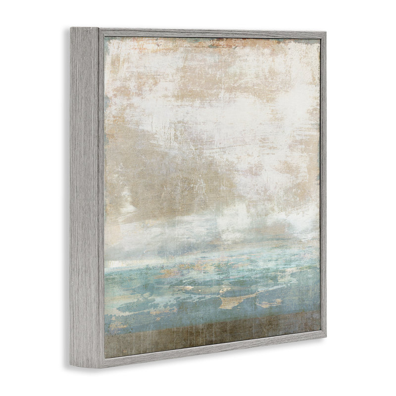 Art giclée encadré Stupell Industries rustique bleu beige par Suzanne Nicoll, Estampe numérique Farmhouse, H 12 po x l 12 po