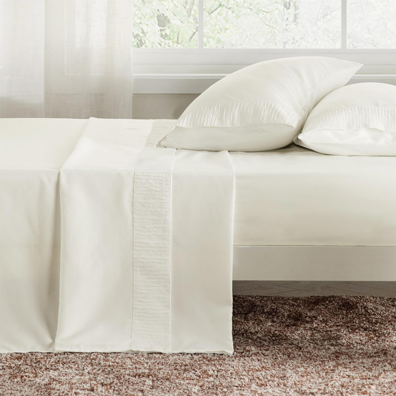 Bedsure Polyester Microfiber Sheet Set Hotel Luxury Sheets, Easy Care Cooling Bed Sheet Set 84GSM(101" x 107")GentleSoft™️