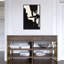 Abstrait noir et blanc à coups de pinceau par Oliver Gal - reproduction sur toile flottante-68916580-68916577