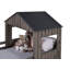 Twin over Full Campsite Loft in Rustic Dark Grey-1276186304