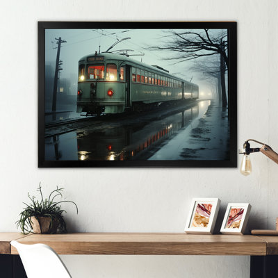 «Train Charm In Winter Photo II», reproduction sur toile