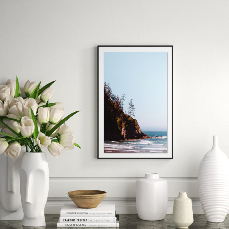 Seaside Print by Eric Muhr, 24" H x 16" W x 1.5" D, Black