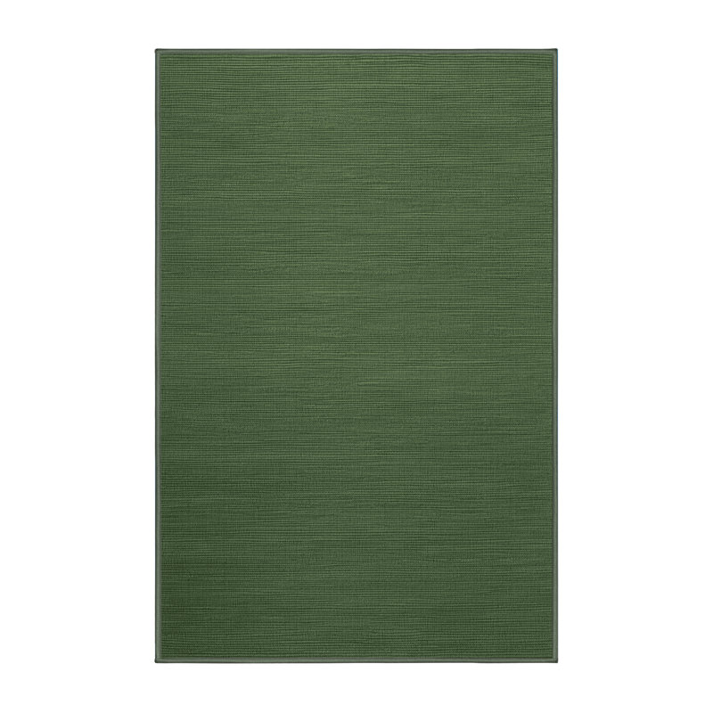 Tapis vert uni lavable à la machine, Rectangle 5 pi x 7 pi