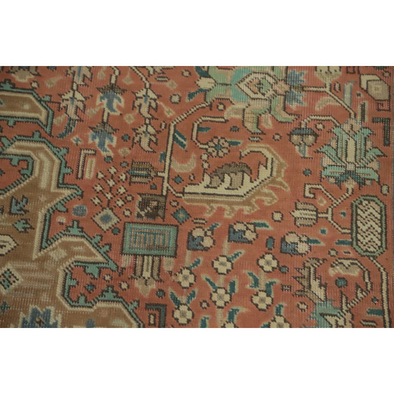 Tapis traditionnel rétro géométrique 6 x 9