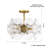 Everly Quinn Ponti - 4 Light Semi Flush Mount In Soft Brass Finish