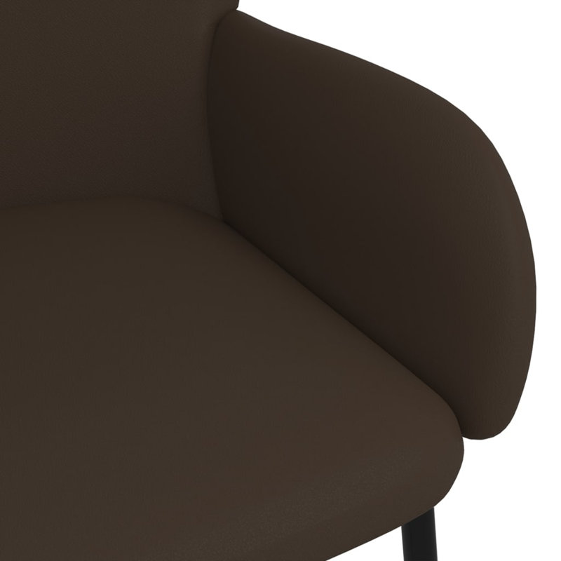 Chaise d'appoint 2 pièces pour salon Jalaiah, Brun