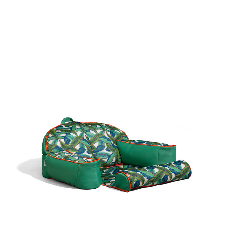 Flotteur de piscine Big Joe Lazy Lounger, Palmier vert tropical