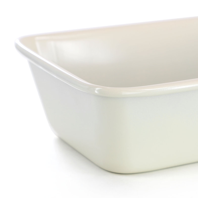 Moule à pain en acier antiadhésif 9 pouces Martha Stewart Everyday Bakeaway, Blanc