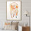 «Yellow Boho Dreamcatcher», impression sur toile