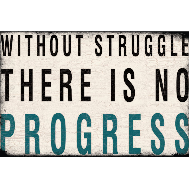 Struggle Progress - Wrapped Canvas Print, 61cm H x 91cm W x 3.8cm D