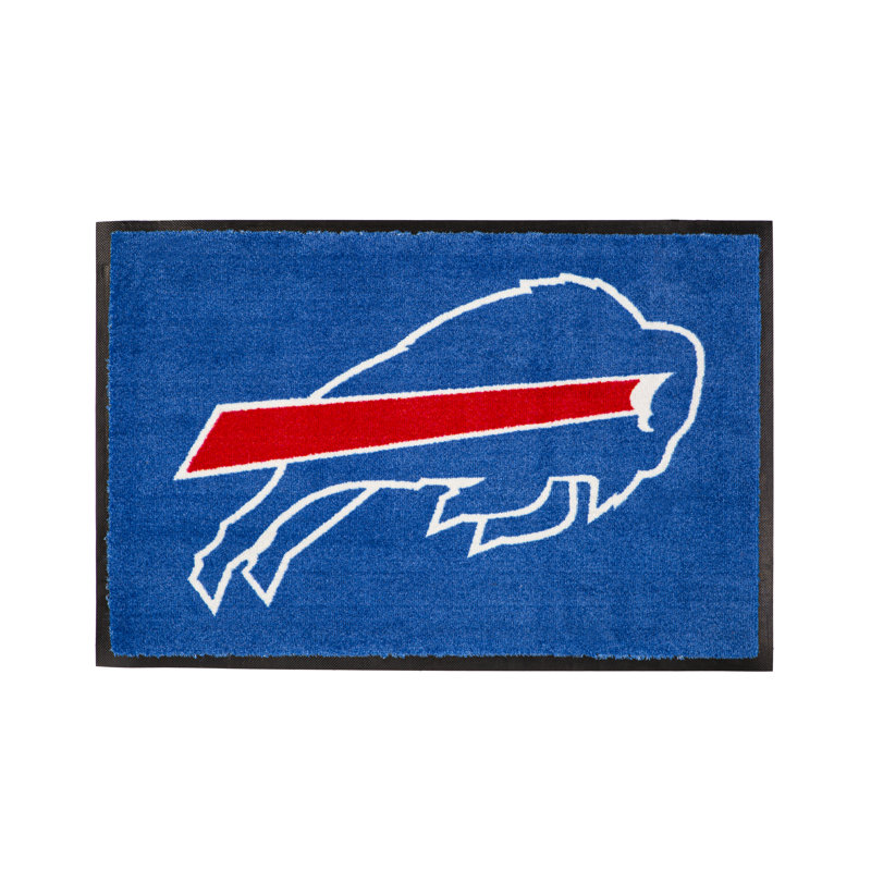 Tapis intérieur / extérieur avec dossier en caoutchouc NFL, Rectangle 2 pi x 3 pi