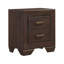 Table de chevet dans le noir, 2 tiroirs - Complète divers thèmes de chambre à coucher 2 pour l'esthétique et la pratique