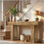Console Long Farmhouse avec grain de bois naturel
