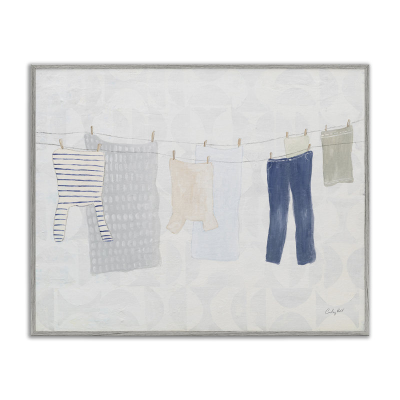  «Laundry Day», estampe numérique par Courtney Prahl, H 11 po x l 14 po, Estampe numérique Farmhouse