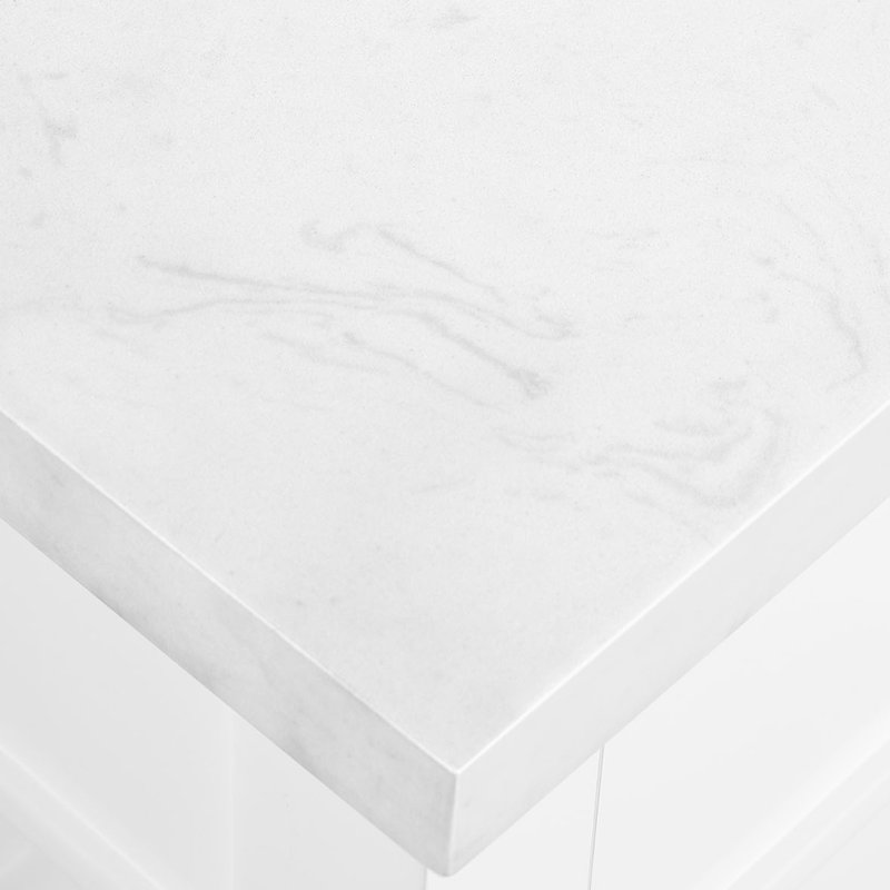 Meuble-lavabo simple 42 po Burdick, Blanc pur