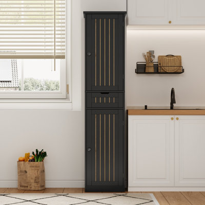 Tall Kitchen Pantry Cabinet With 2 Doors