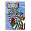 Bungalow Rose «Rainbow Zebra» par Hello Angel, art mural en verre acrylique-359247977