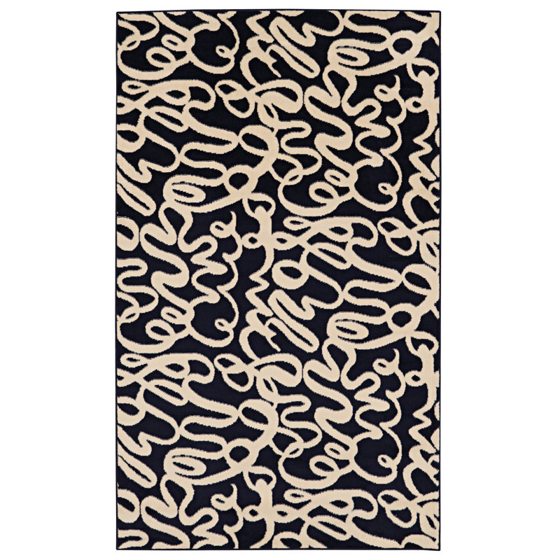Mawhinney Geometric Indoor Rug, Rectangle 4'3" x 7'3"
